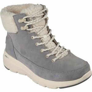 Skechers GLACIAL ULTRA - WOODLANDS Dámská zimní obuv, šedá, veľkosť 40