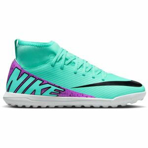 Nike JR MERCURIAL SUPERFLY 9 CLUB TF Dětské turfy, tyrkysová, veľkosť 37.5