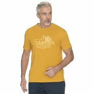 BUSHMAN DEMING Pánské tričko, žlutá, velikost 3XL