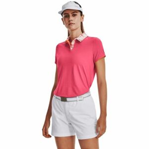 Under Armour ISO-CHILL SS POLO Dámské golfové polotričko, růžová, velikost S