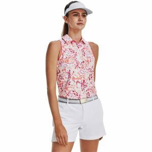 Under Armour ISO-CHILL SL POLO Dámské golfové polotričko, růžová, velikost M