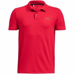 Under Armour PERFORMANCE POLO Chlapecké polotričko, červená, velikost XL