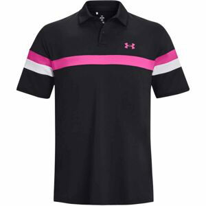 Under Armour T2G COLOR BLOCK POLO Pánské golfové polotričko, černá, velikost M