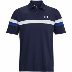 Under Armour T2G COLOR BLOCK POLO Pánské golfové polotričko, tmavě modrá, velikost M