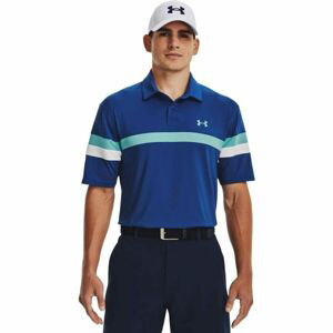 Under Armour T2G COLOR BLOCK POLO Pánské golfové polotričko, modrá, veľkosť XL