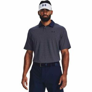 Under Armour T2G PRINTED POLO Pánské golfové polotričko, tmavě modrá, veľkosť XL