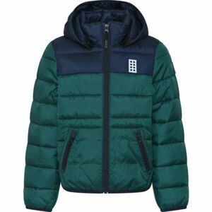 LEGO® kidswear LWJESSE 602 JACKET Chlapecká bunda, tmavě zelená, velikost 122