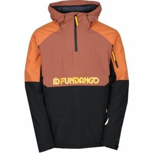 FUNDANGO BURNABY Pánská lyžařská/snowboardová bunda, oranžová, veľkosť L