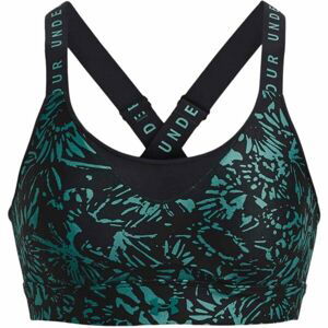 Under Armour INFINITY HIGH PRINT BRA Dámská sportovní podprsenka, černá, velikost md