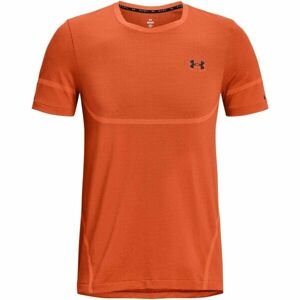 Under Armour RUSH LEGACY Pánské tréninkové tričko s krátkým rukávem, oranžová, velikost L