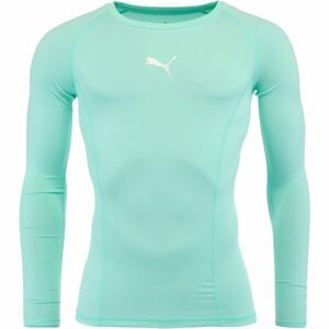 Puma LIGA BASELAYER TEE LS Pánské funkční triko, tyrkysová, velikost M