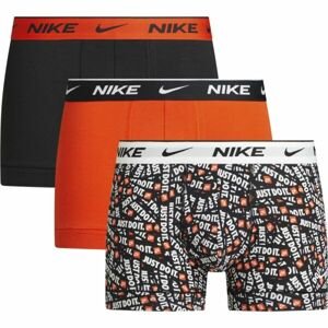 Nike EDAY COTTON STRETCH Pánské boxerky, oranžová, veľkosť S