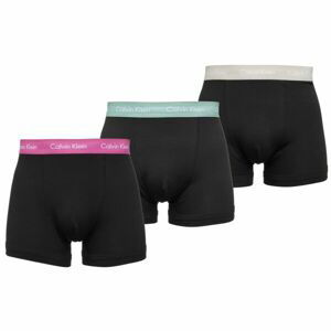 Calvin Klein COTTON STRETCH-TRUNK 3PK Pánské boxerky, černá, velikost M