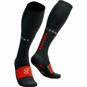 Compressport FULL SOCKS WINTER RUN Teplé kompresní běžecké podkolenky, černá, velikost T1