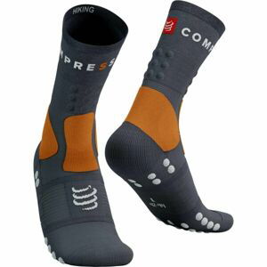 Compressport HIKING SOCKS Turistické ponožky, šedá, velikost T2