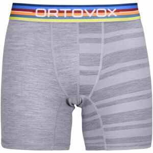 ORTOVOX 185 ROCK'N'WOOL BOXER M Pánské spodky, šedá, veľkosť L