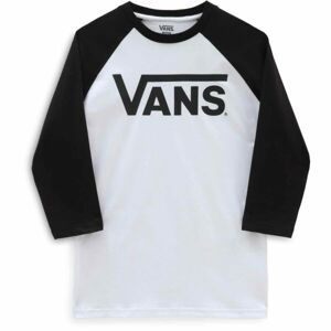 Vans CLASSIC VANS RAGLAN-B Chlapecké triko, bílá, veľkosť L