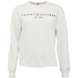 Tommy Hilfiger CHEST LOGO CREW NECK Dámská mikina, bílá, velikost S