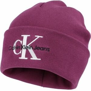 Calvin Klein MONOLOGO EMBRO Zimní čepice, růžová, velikost UNI