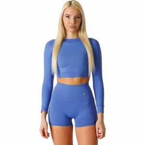 GOLDBEE CROP-TOP BECLASSIC Dámský crop top, modrá, veľkosť M