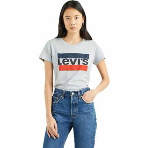 Levi's CORE THE PERFECT TEE Dámské tričko, šedá, velikost M