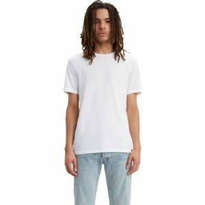Levi's SLIM 2PK CREWNECK 1 Pánské tričko, bílá, velikost L