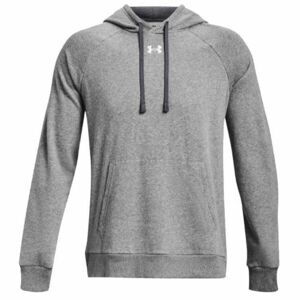 Under Armour RIVAL FLEECE HOODIE Pánská mikina, šedá, velikost L