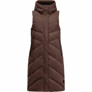 Jack Wolfskin MARIENPLATZ VEST W Dámský péřový kabát, hnědá, velikost S