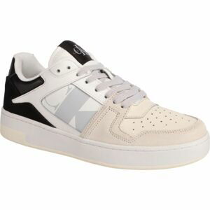 Calvin Klein BASKET CUPSOLE LACEUP MIX LTH WN Dámské tenisky, bílá, velikost 38