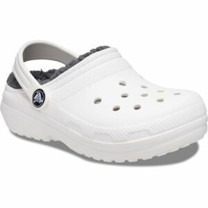 Crocs CLASSIC LINED CLOG K Unisex dětské nazouváky, bílá, veľkosť 38/39