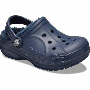 Crocs BAYA LINED CLOG K Dětské pantofle, tmavě modrá, velikost 29/30