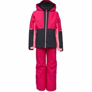 CMP KID G SET JACKET AND PANT Dívčí lyžařský komplet, růžová, veľkosť 128