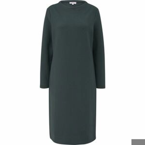 s.Oliver RL LONG SLEEVE DRESS NOOS Midi šaty, tmavě zelená, velikost 34