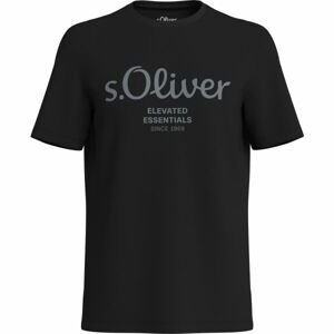 s.Oliver LOGO T-NOOS Pánské tričko, černá, velikost XXXL