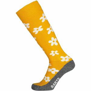 BARTS SKISOCK FLOWER Ponožky na lyže, žlutá, velikost