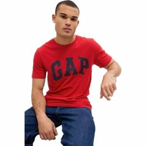 GAP LOGO Pánské tričko, červená, velikost M