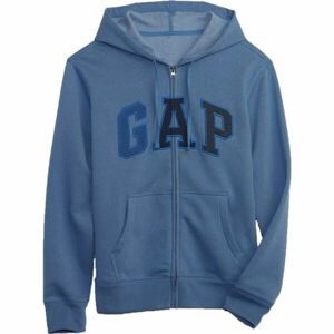 GAP FULLZIP LOGO Pánská mikina, modrá, velikost S