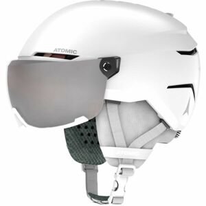 Atomic SAVOR VISOR JR Dětská lyžařská helma, bílá, veľkosť (51 - 55)