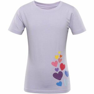 NAX ZALDO Dětské triko, fialová, velikost 104-110