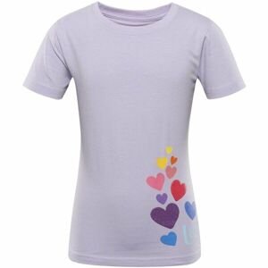 NAX ZALDO Dětské triko, fialová, velikost 128-134
