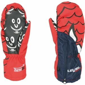 Level LUCKY Dětské lyžařské rukavice, červená, velikost I