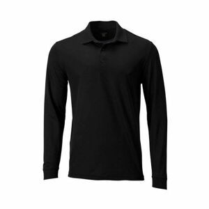 GREGNORMAN MEN INTERLOCK LONGSLEEVE POLO Pánské polo triko, černá, veľkosť L