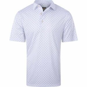 GREGNORMAN ML 75 TEE PRINT POLO Pánské golfové polo tričko, bílá, velikost