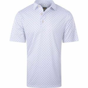 GREGNORMAN ML 75 TEE PRINT POLO Pánské golfové polo tričko, bílá, veľkosť S