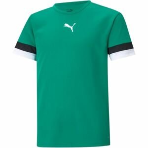 Puma TEAMRISE JERSEY Dětské fotbalové triko, zelená, veľkosť 128