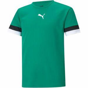 Puma TEAMRISE JERSEY Dětské fotbalové triko, zelená, veľkosť 140