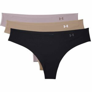 Under Armour PS THONG 3PACK Dámská tanga, hnědá, veľkosť S