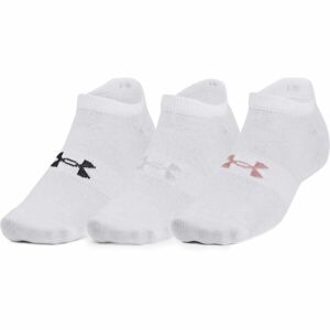 Under Armour ESSENTIAL NO SHOW 3PK Unisex ponožky, bílá, veľkosť S