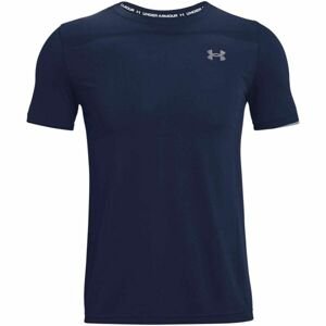 Under Armour SEAMLESS Pánské tričko, tmavě modrá, veľkosť XL