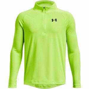 Under Armour TECH 2.0 1/2 ZIP Chlapecké triko s dlouhým rukávem, světle zelená, veľkosť yxl